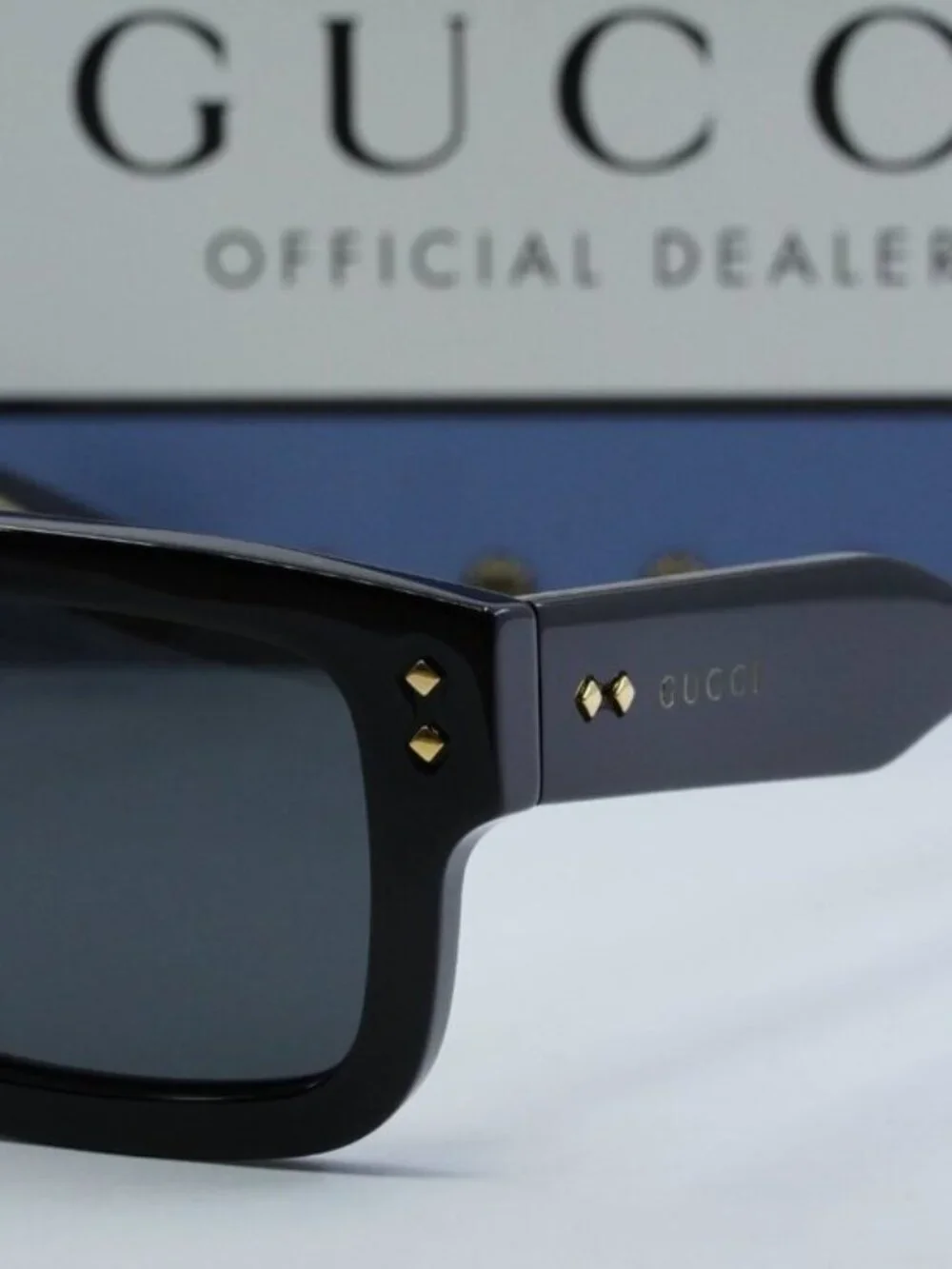 Gucci GG1085S 001 Square Sunglasses - Black/Grey
